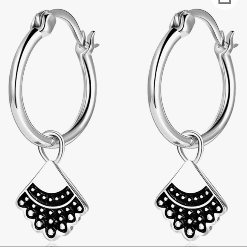 NWT Winicaca RBG Dissent Collar Earrings in Sterling Silver